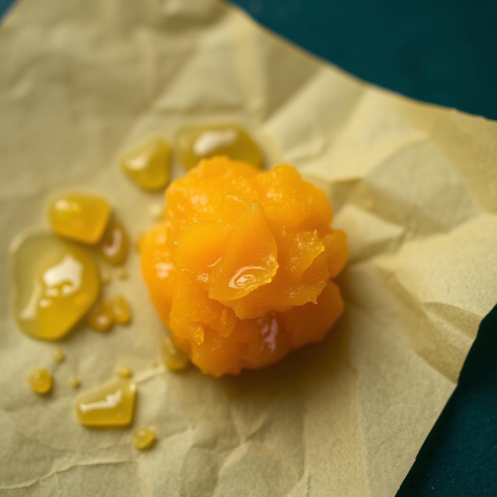 Rosin badder on parchment